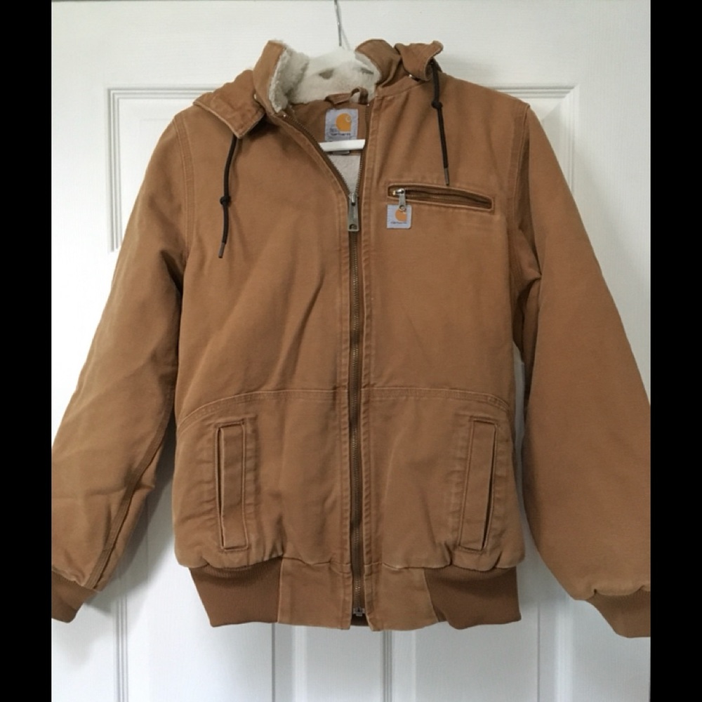 Carhartt Wildwood Weathered Duck Sherpa Jacket Med
